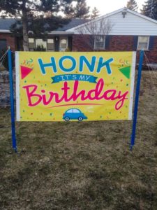 Honk it's my Birthday Sign