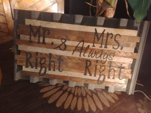 Wedding Signage Mr and Mrs Party Supply Co 