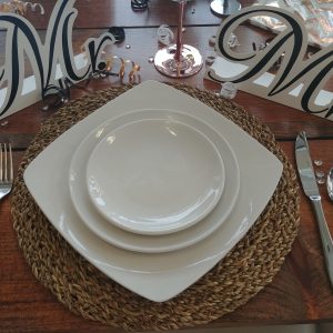 Rental Plates and table ware for weddings and special events.